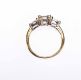 GOLD & DIAMOND THREE STONE RING at Ross's Online Art Auctions