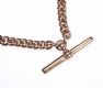 GOLD CURB LINK ALBERT CHAIN at Ross's Online Art Auctions