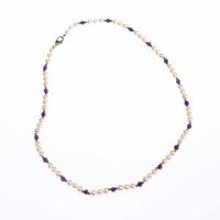 PEARL & AMETHYST NECKLACE at Ross's Online Art Auctions