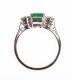 EMERALD & DIAMOND RING at Ross's Online Art Auctions