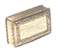 ENGRAVED SILVER GILT BOX at Ross's Online Art Auctions
