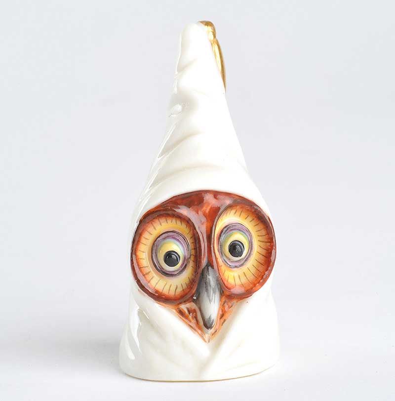 ROYAL WORCESTER PORCELAIN FIGURE - OWL IN A HOOD at Ross's Online Art Auctions
