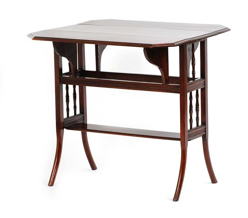 EDWARDIAN MAHOGANY SUTHERLAND TABLE at Ross's Online Art Auctions
