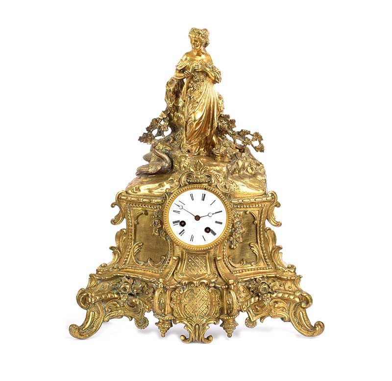 FRENCH MANTEL CLOCK at Ross's Online Art Auctions