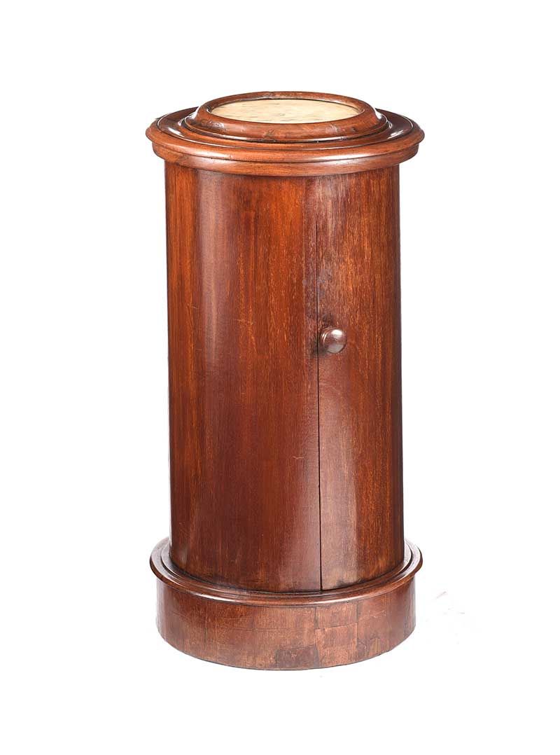 VICTORIAN MAHOGANY CYLINDER POT CUPBOARD at Ross's Online Art Auctions