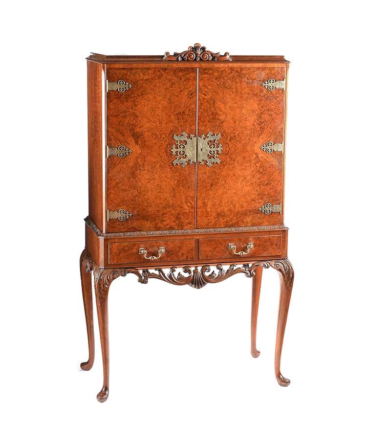 WALNUT COCKTAIL CABINET at Ross's Online Art Auctions