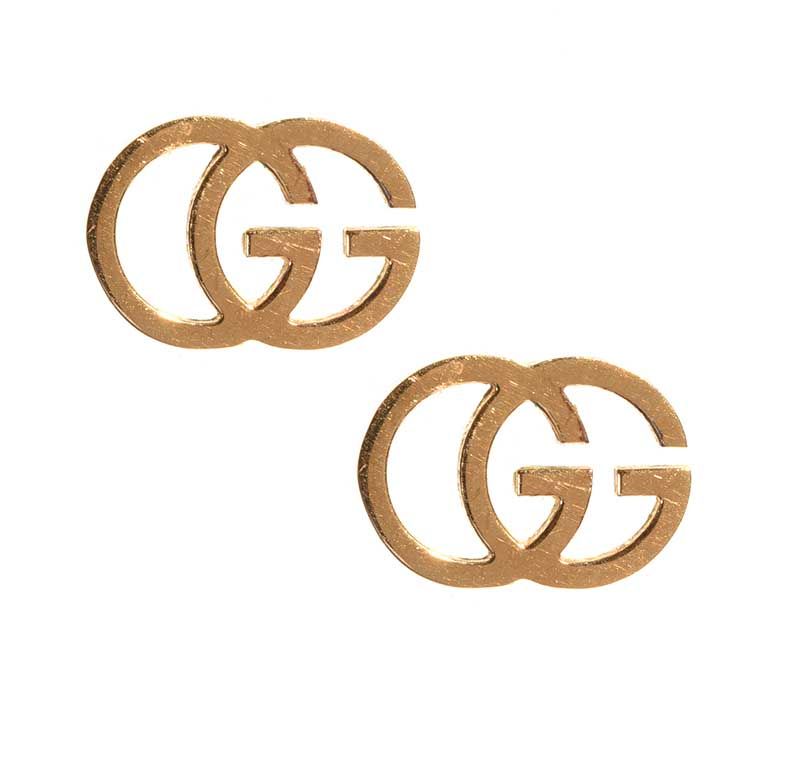 GUCCI 18CT GOLD EARRINGS at Ross's Online Art Auctions