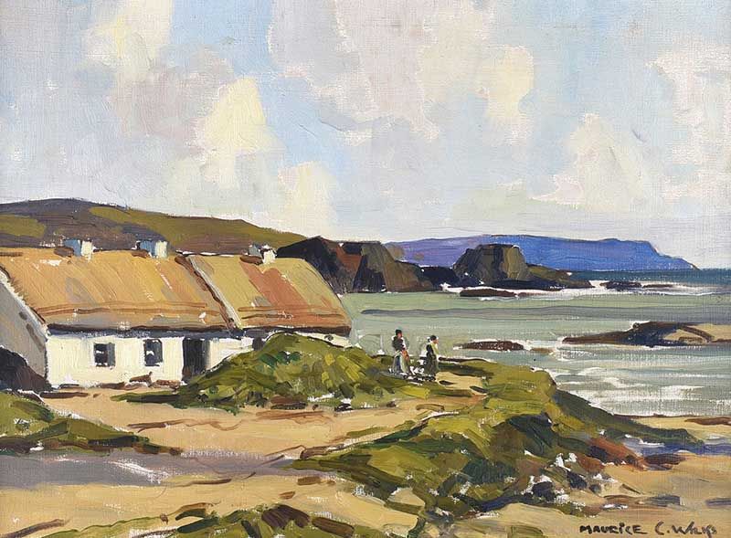 BALLINTOY, COUNTY ANTRIM by Maurice Canning  Wilks ARHA RUA at Ross's Online Art Auctions