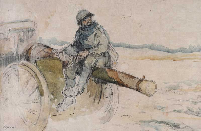 THE SOLDIER by William Conor RHA RUA at Ross's Online Art Auctions