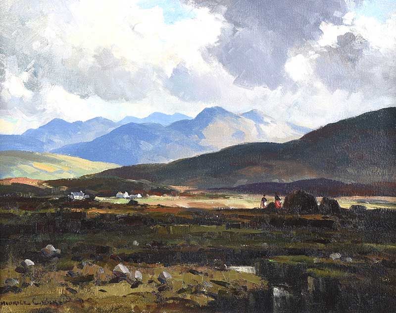 KERRY BOGLAND, COUNTY KERRY by Maurice Canning  Wilks ARHA RUA at Ross's Online Art Auctions