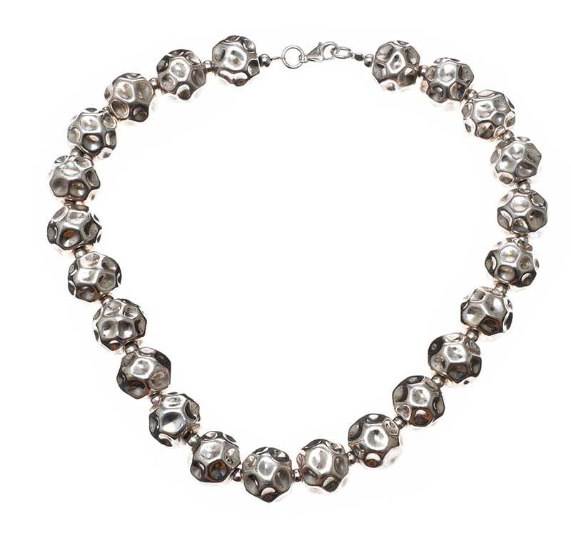 BAUBLE NECKLACE WITH STERLING SILVER CLASP at Ross's Online Art Auctions
