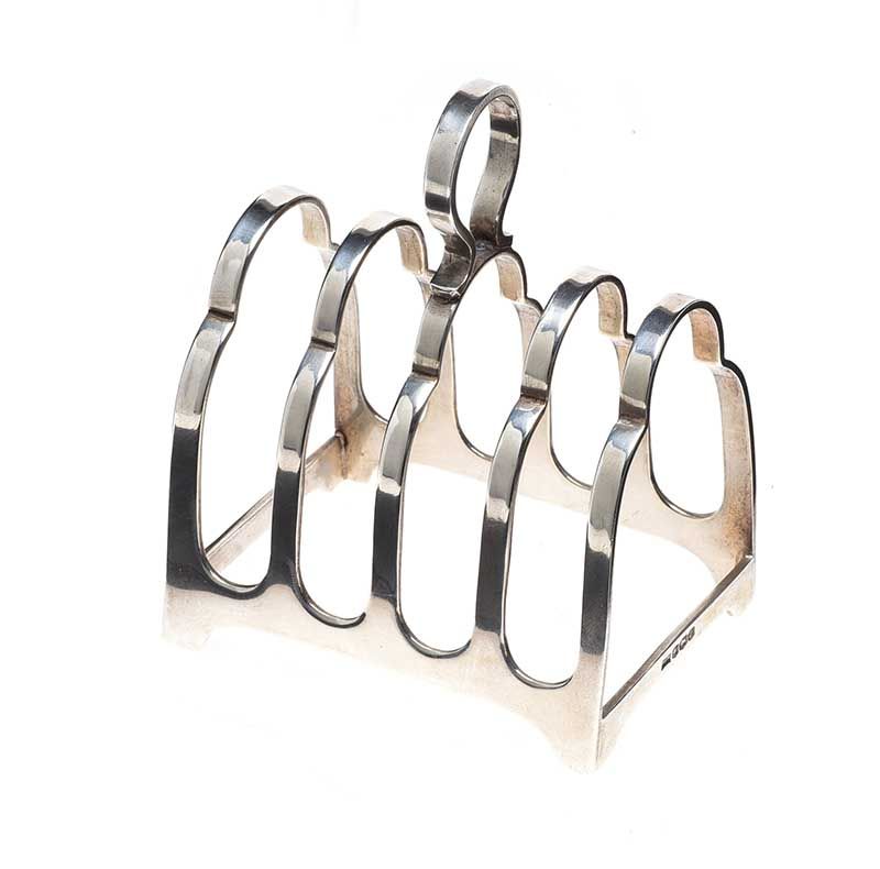 STERLING SILVER TOAST RACK at Ross's Online Art Auctions