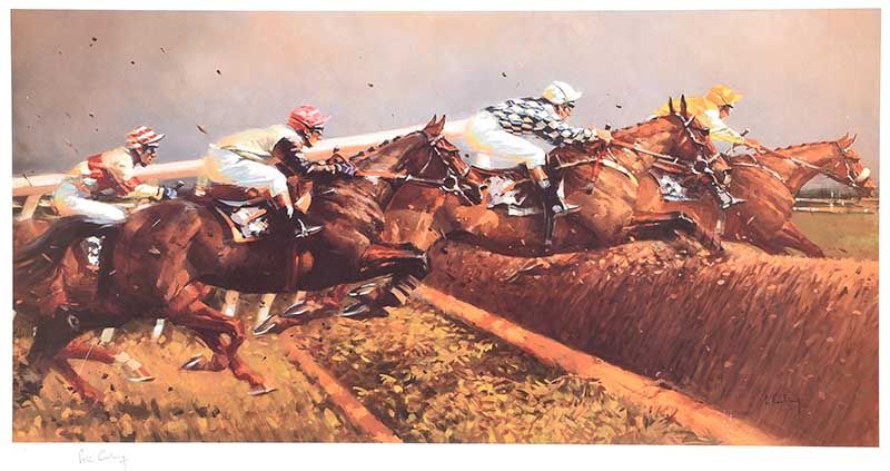 TWO MILE CHASERS by Peter Curling at Ross's Online Art Auctions