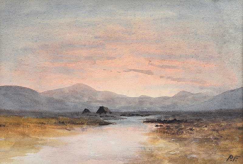 TURF STACKS & BOGLANDS by William Percy  French at Ross's Online Art Auctions