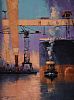 FLOATING OUT AT HARLAND & WOLFF by Colin H. Davidson at Ross's Online Art Auctions