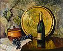 STILL LIFE, CHAMPAGNE & FRUIT by William Henry Burns at Ross's Online Art Auctions