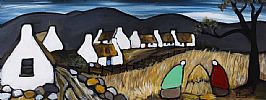 COLLECTING HAY by Irish School at Ross's Online Art Auctions