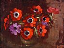 STILL LIFE, FLOWERS by Johan Engela at Ross's Online Art Auctions