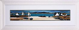 THE SHORE & THE PIER by J.P. Rooney at Ross's Online Art Auctions