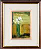 FLOWER IN A GREEN VASE by Con Campbell at Ross's Online Art Auctions