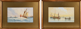 OUT SAILING by J. Hill at Ross's Online Art Auctions