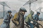 SHIPYARD WORKERS by James McDonald at Ross's Online Art Auctions