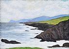 WILD ATLANTIC WAY, ACHILL ISLAND , MAYO by Jack Caprani at Ross's Online Art Auctions