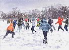 THE SNOWBALL FIGHT by Kenny Hayes at Ross's Online Art Auctions