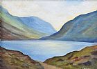 DUSK AT DOO LOUGH, MAYO by Jack Caprani at Ross's Online Art Auctions