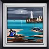 DONAGHADEE LIGHTHOUSE (MOONLIT SERIES) by J.P. Rooney at Ross's Online Art Auctions