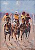 HORSE RACING LAYTOWN EVENING RACE by Bill O'Brien at Ross's Online Art Auctions