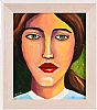 GIRLY WITH GREEN EYES by Una Fox at Ross's Online Art Auctions