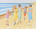 STROLL ON THE STRAND by MICHAEL E. DOWDING at Ross's Online Art Auctions