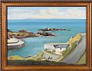 BALLINTOY HARBOUR , COUNTY ANTRIM by J.J. O'Neill at Ross's Online Art Auctions
