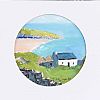 OLD COTTAGES OF THE BLASKETS, COUNTY KERRY by Sean Lorinyenko at Ross's Online Art Auctions