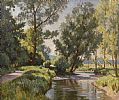 SUMMER EVENING BY THE KILWATER by E.A. HICKLING at Ross's Online Art Auctions