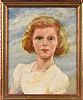 PORTRAIT OF A YOUNG GIRL by Hilda Roberts HRHA at Ross's Online Art Auctions
