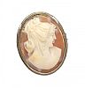 STERLING SILVER CAMEO BROOCH at Ross's Online Art Auctions