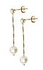 18CT GOLD PEARL DROP EARRINGS at Ross's Online Art Auctions