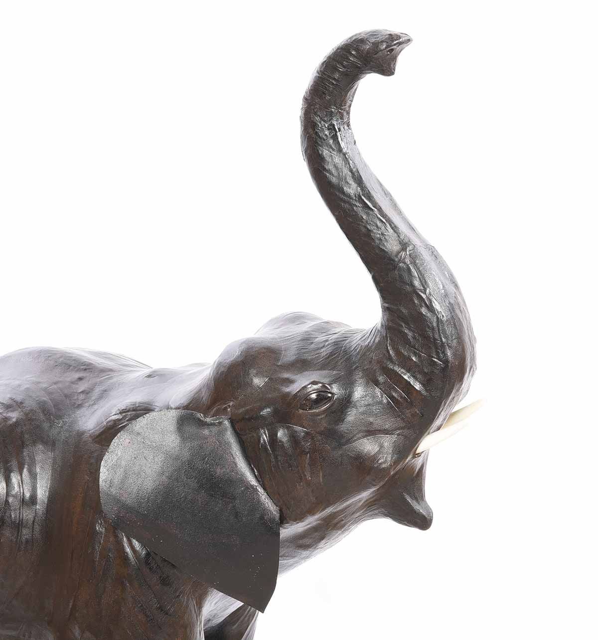 LEATHER ELEPHANT at Ross's Online Art Auctions