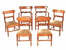 SET OF SIX GEORGIAN MAHOGANY DINING ROOM CHAIRS at Ross's Online Art Auctions