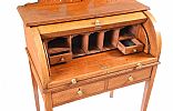 EDWARDIAN MAHOGANY CYLINDER TOP DESK at Ross's Online Art Auctions