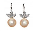 18CT WHITE GOLD PEARL AND DIAMOND EARRINGS
 at Ross's Online Art Auctions