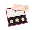 GOLD PROOF SOVEREIGN THREE COIN SET 1989 at Ross's Online Art Auctions