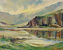 IRISH LOUGH, COUNTY MAYO by Roland A.D. Inman at Ross's Online Art Auctions