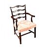 VERY FINE SET OF TEN LADDER BACK CHIPPENDALE STYLE DINING ROOM CHAIRS at Ross's Online Art Auctions