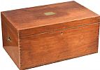 ANTIQUE CAMPAIGN BLANKET CHEST at Ross's Online Art Auctions