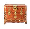 ANTIQUE CHINESE HARDWOOD BLANKET CHEST at Ross's Online Art Auctions
