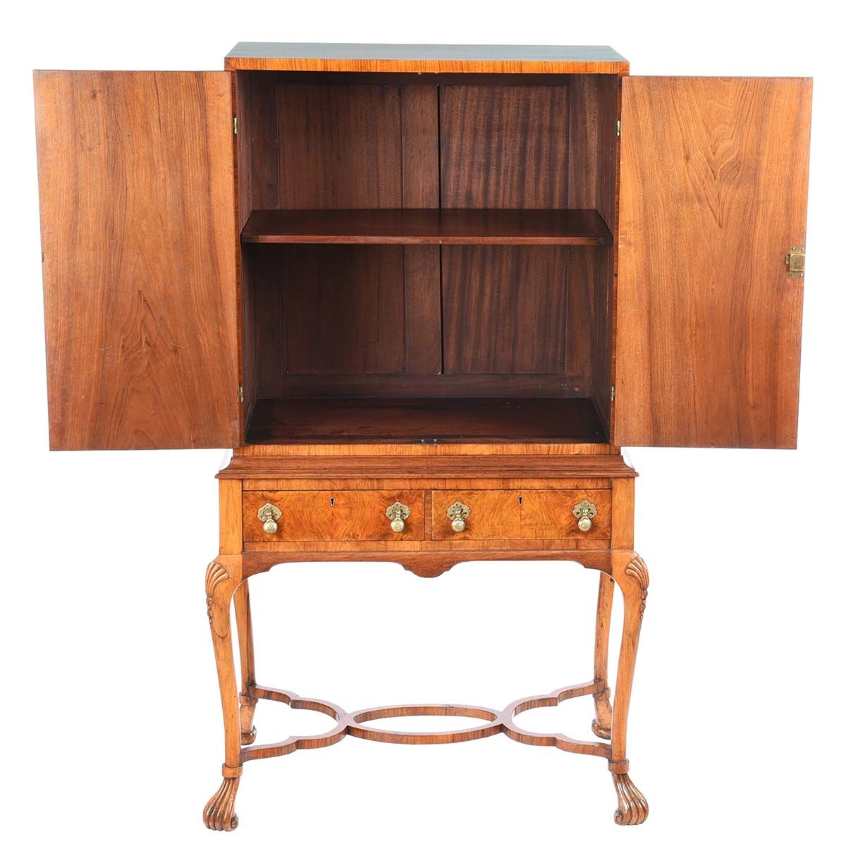 VERY FINE WALNUT COCKTAIL CABINET at Ross's Online Art Auctions