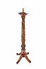 CARVED MAHOGANY STANDARD LAMP at Ross's Online Art Auctions